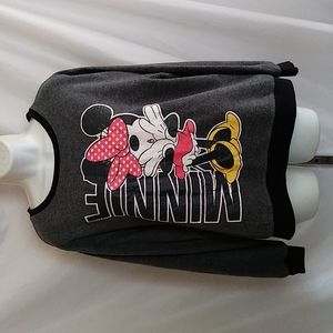 Disney Minnie Mouse Polka Dot Bow Graphic Sweatshirt Womens XL 15/16